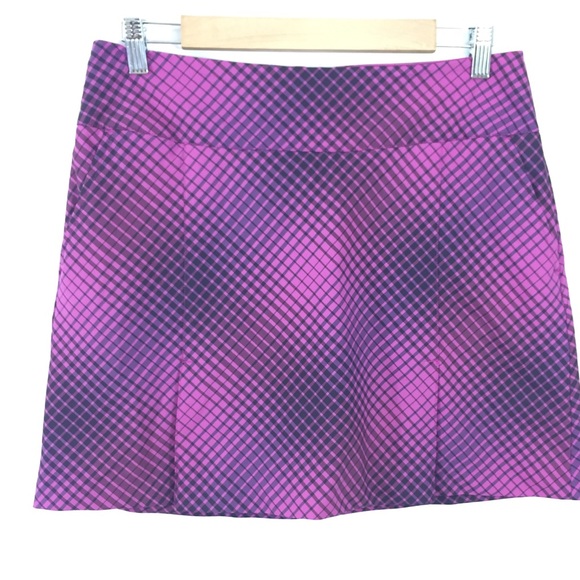 Nike Pants - Nike Golf Dri-Fit Plaid Pleated Skort Size 8